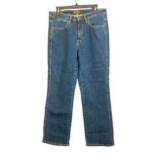 Aura From The Women At Wrangler 10R Blue Denim Jeans Slim Fit Mid Rise 32X29"